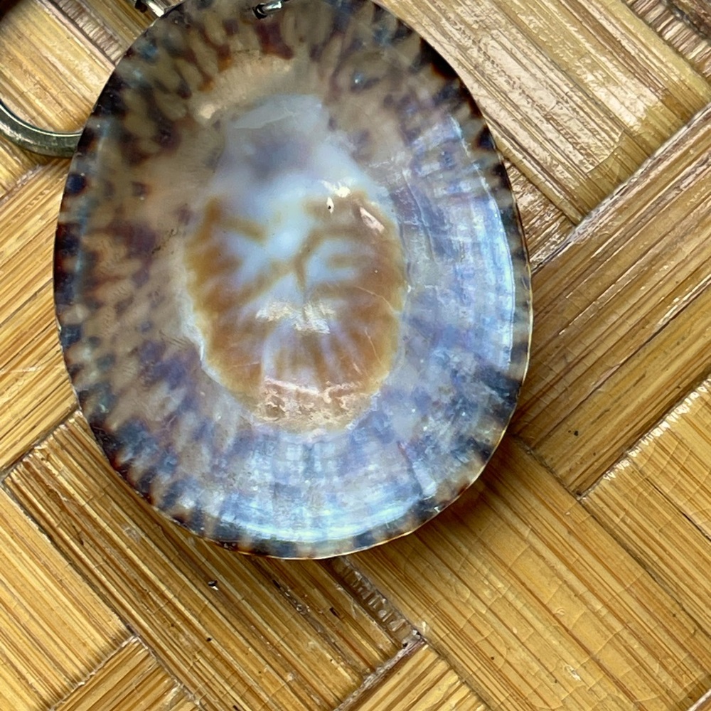 Beautiful shell purse charm/keychain, vintage - Picture 4 of 7